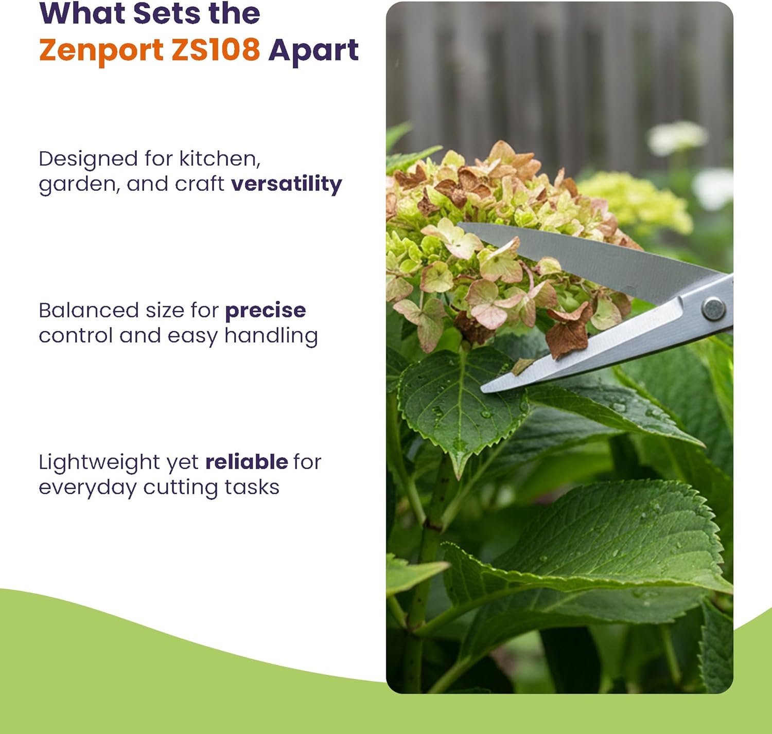 Zenport ZS108-3PK Hand Pruner, Yellow