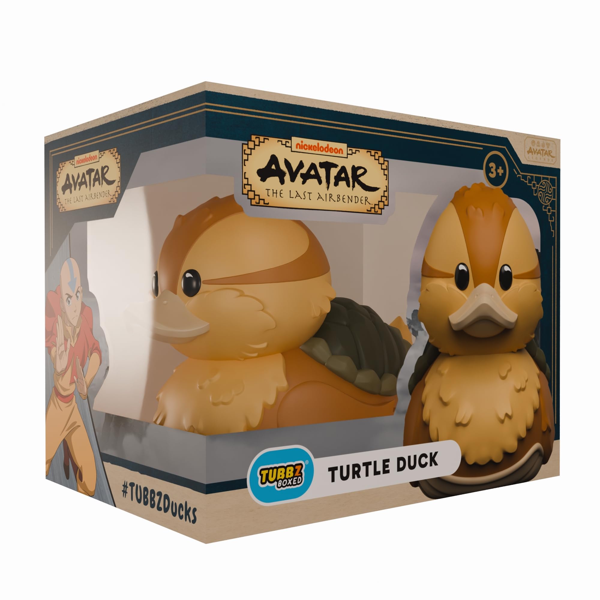 TUBBZ Boxed Edition: Avatar The Last Airbender - Turtle Duck Cosplaying Rubber Duck Vinyl Figure – Official Collectible for Fans of Avatar