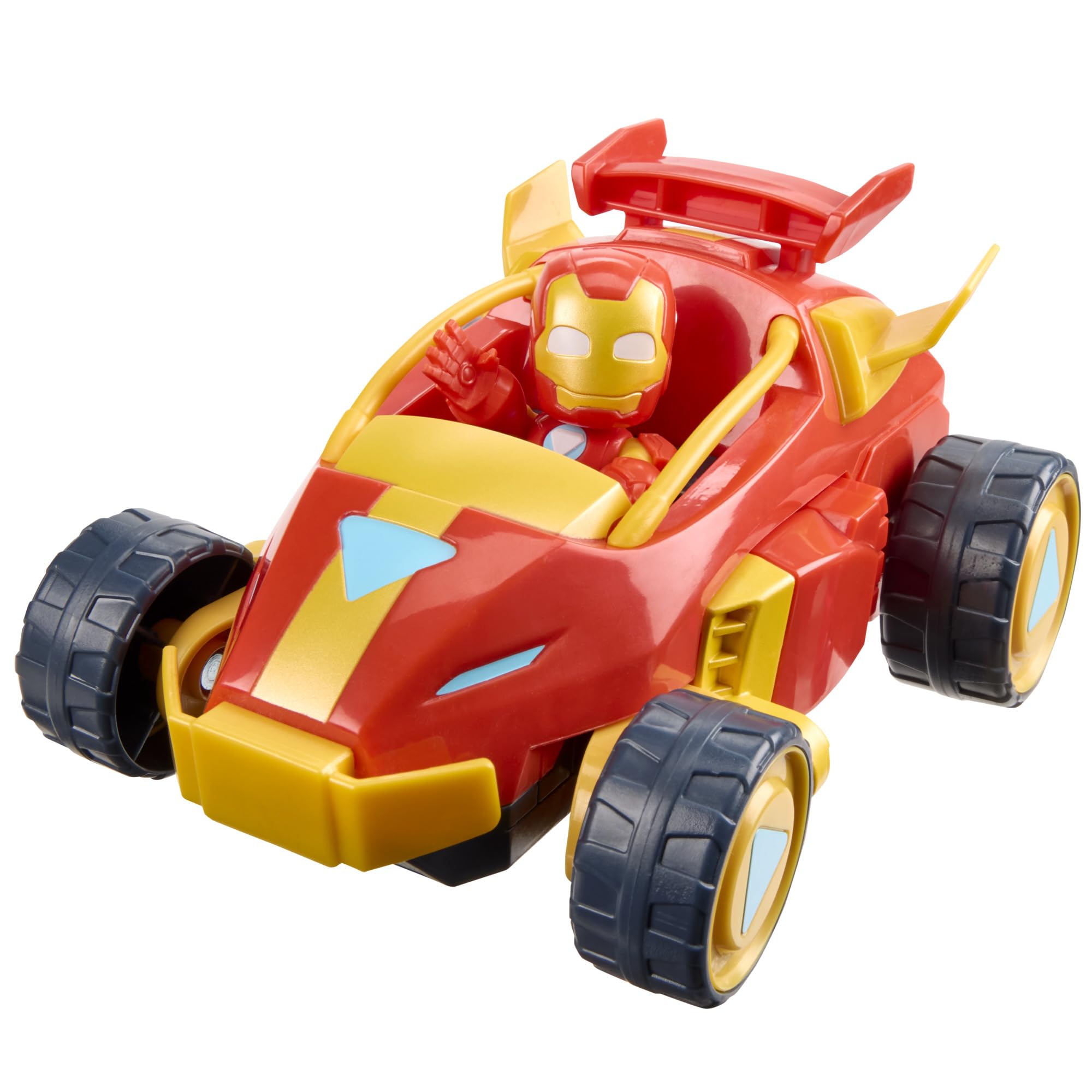 Mechaniczny kombinezon i pojazd 2 w 1 z serialu ""Iron Man and his Awesome Friends"" Marvela, zestaw z figurką w skali 7,6 cm i modelem pojazdu, zabawki z superbohaterami, wiek: od 3 lat