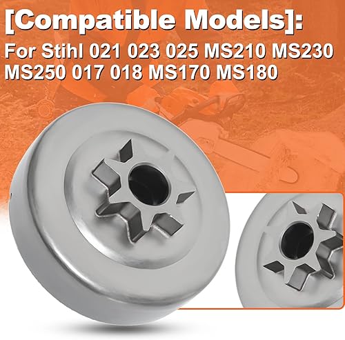 Miniatura 3 de Para Stihl 021 023 025 MS210 MS230 MS250 017 018 MS170 MS180, Ms250 Ms170 Kit de embrague, 1123 160 2050, 1123 640 7102, 0000 0 958 1022, 9512 933