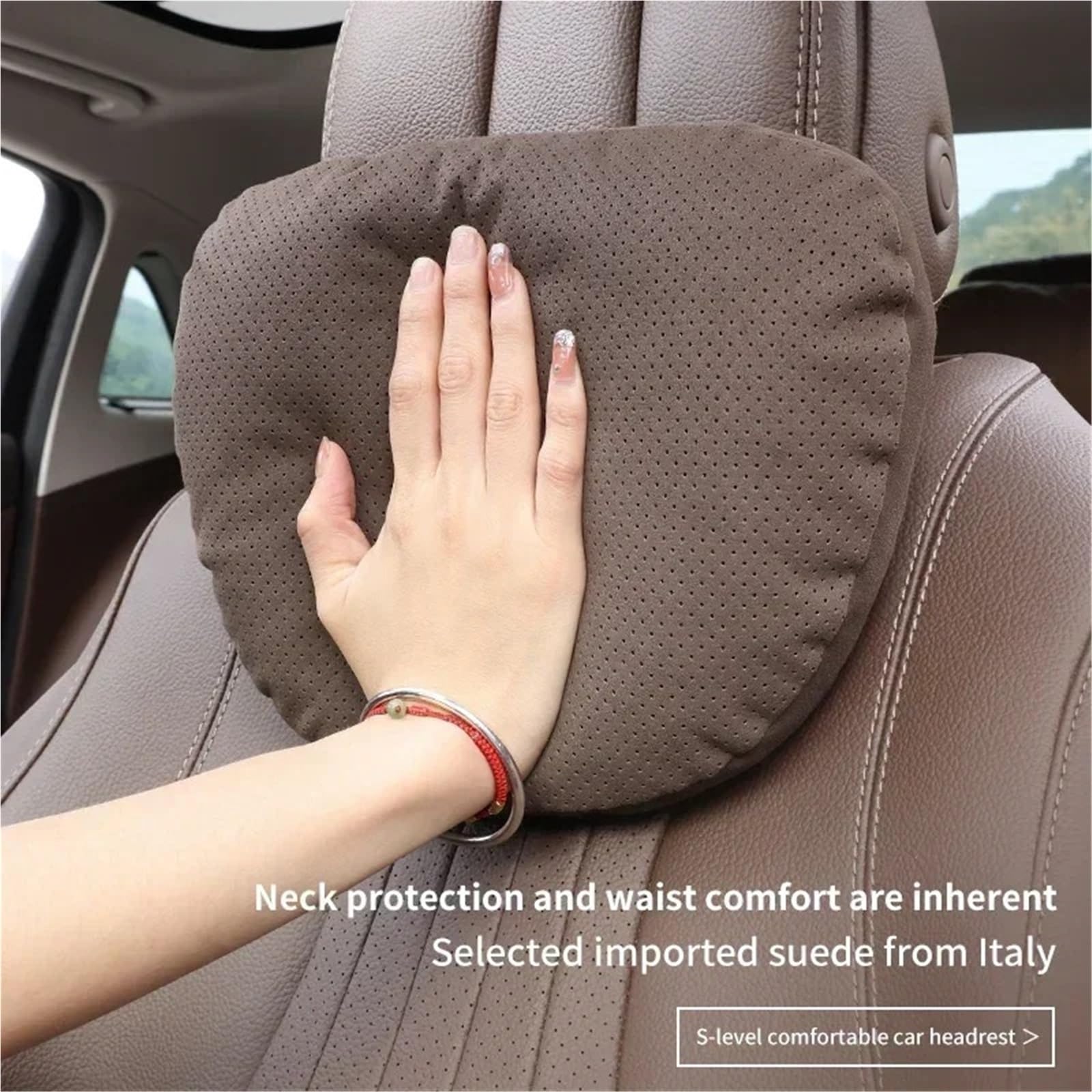 Tête pour Siège d'auto Appui-tête de voiture universel souple, Convient pour Maybach classe S, Support de siège(E)