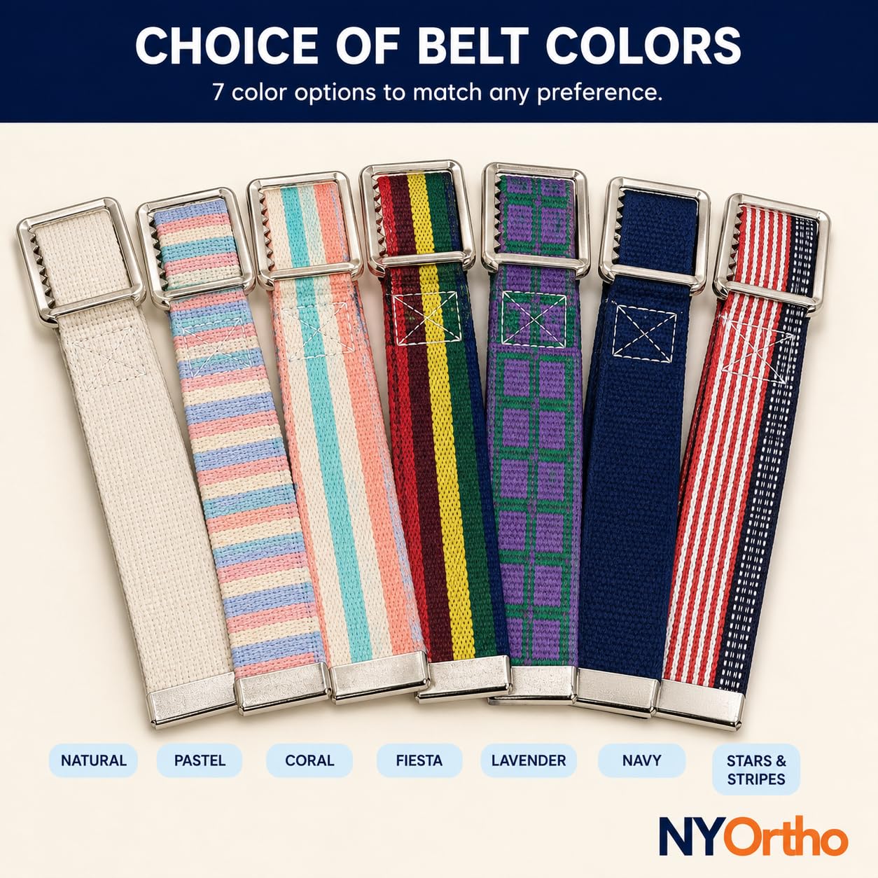 NYOrtho Metal Buckle Gait Belt - Adjustable Machine Washable Strong and Durable Material Latex Free, Natural, 60" — Amazon image 8