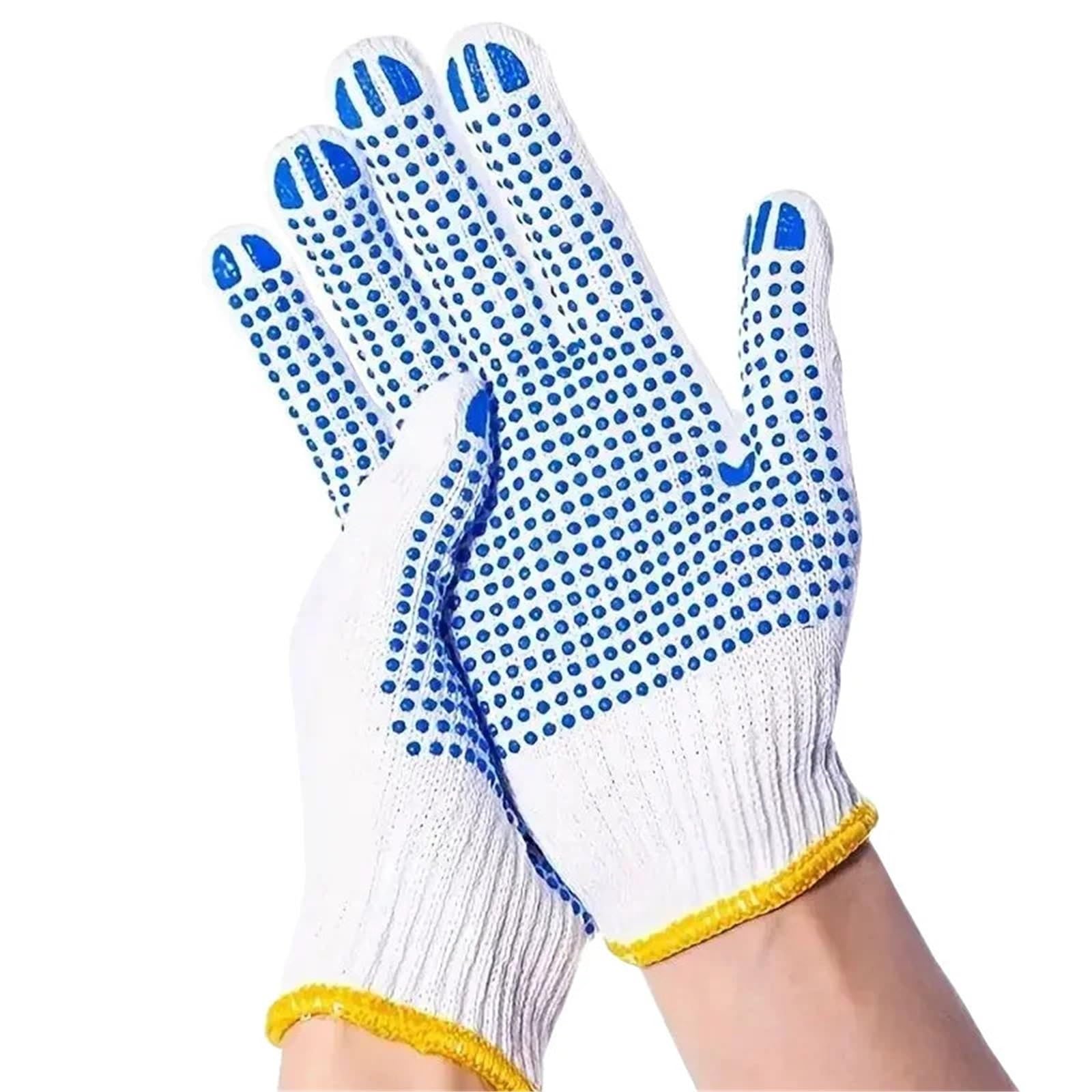 Guanti Da Lavoro Antiscivolo Guanti da lavoro in gomma antiscivolo 1-30 paia for cantiere(10Pair)