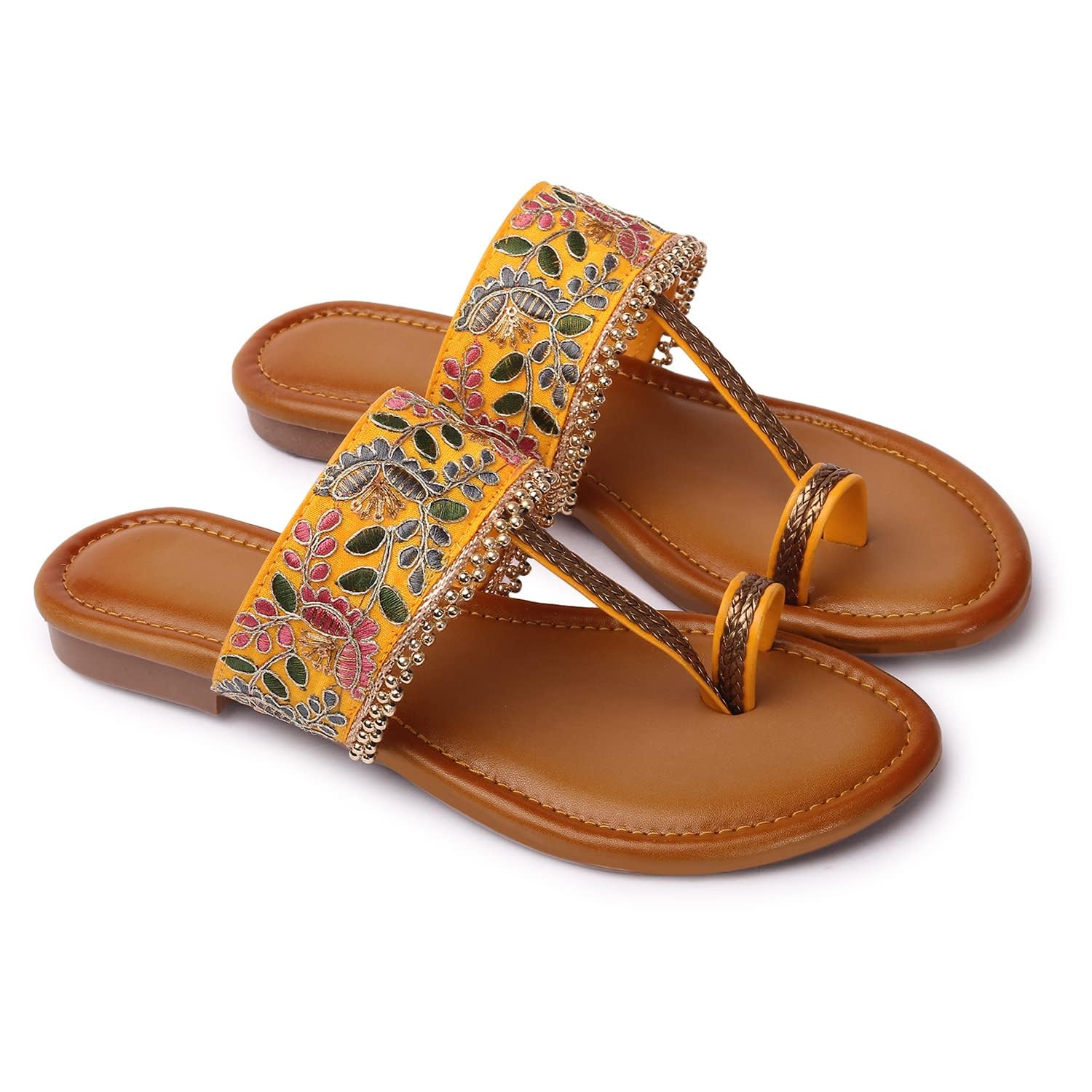 Kolhapuri Jaipuri Chappal Slip On Closure Style Traditional Ethnic
