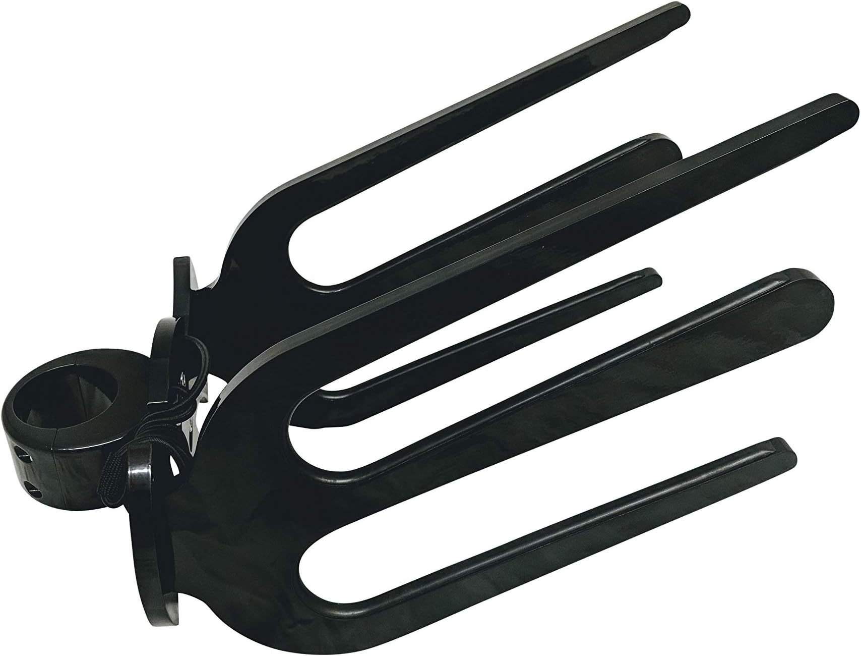Wakesurf Rack for Tower, Surfboard Rack for Boat, Holds 2 x Wakesurf Boards, Black Aluminum Wakeboard Rack, Fits Clamp Tubing Sizes-1 3/4", 1 7/8", 2", 2 1/4", 2 3/8", 2 1/2"