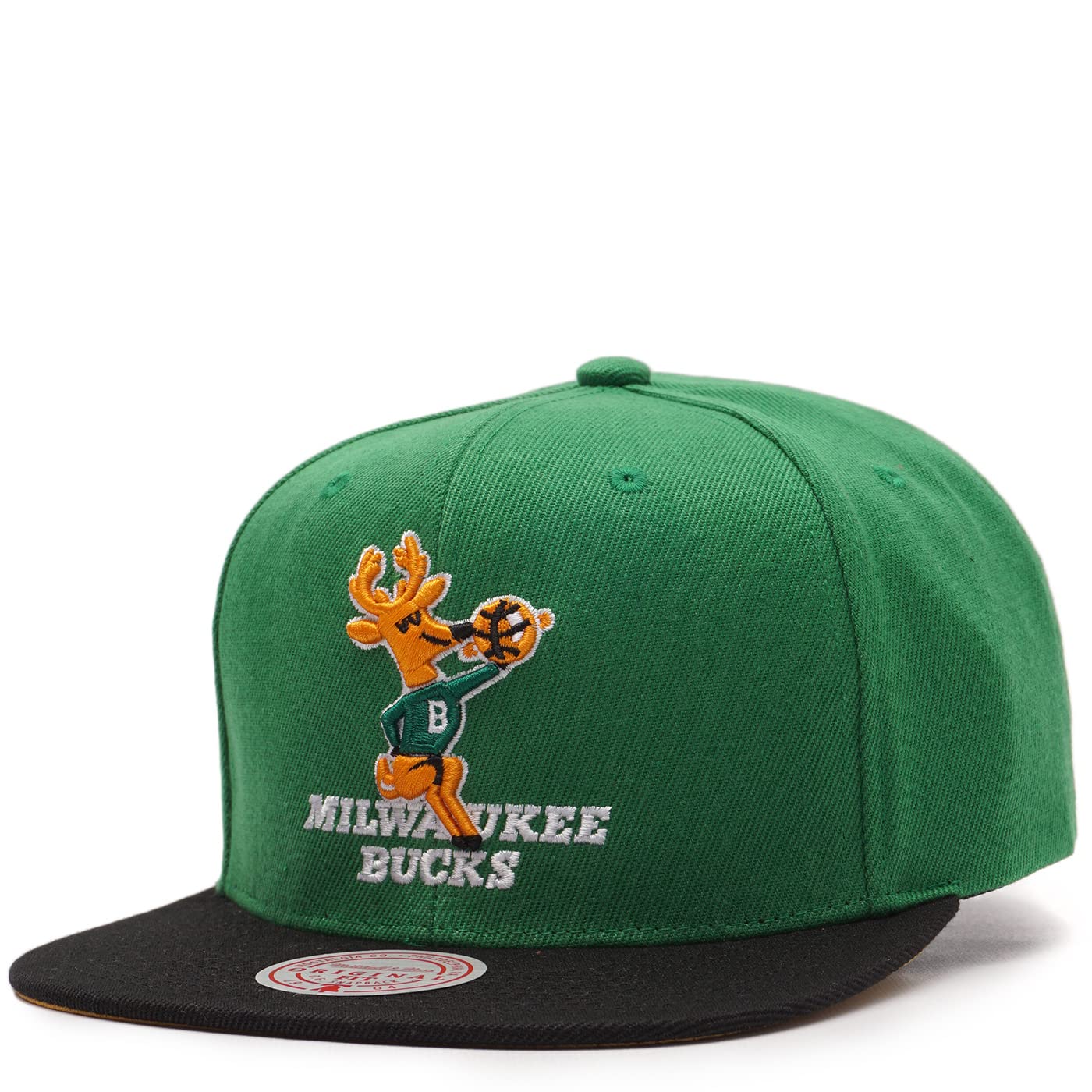 Mitchell & NessMilwaukee Bucks Men's Adult Adjustable Snapback Cap Hat Green Black One Size