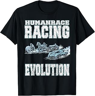 Humanrace Racing Evolution Équipe de Pilotes de Course pour Fans de Sport Automobile T-Shirt