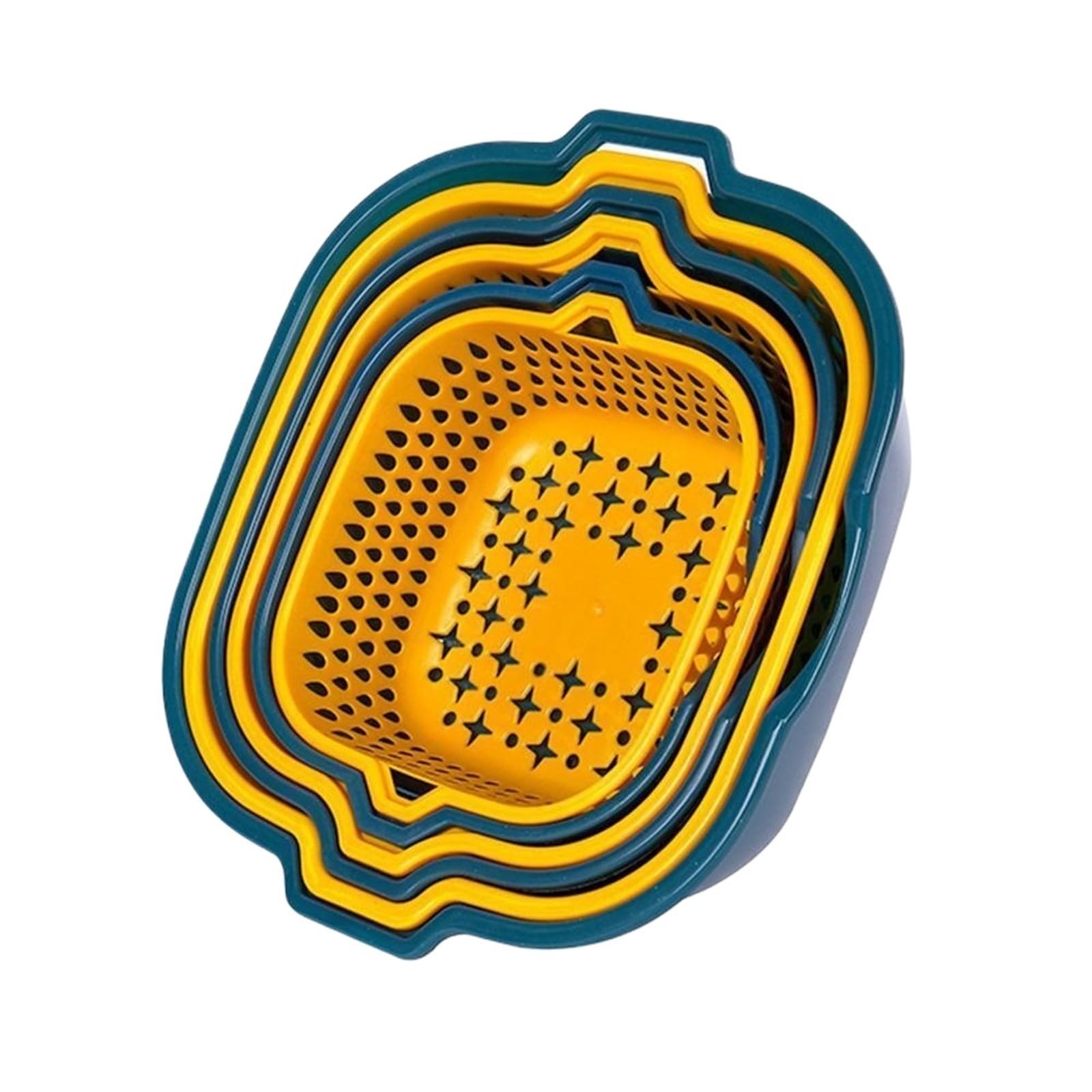 Sink Strainer Waste 6pcs Handle Collapsible Sink Drain Basket