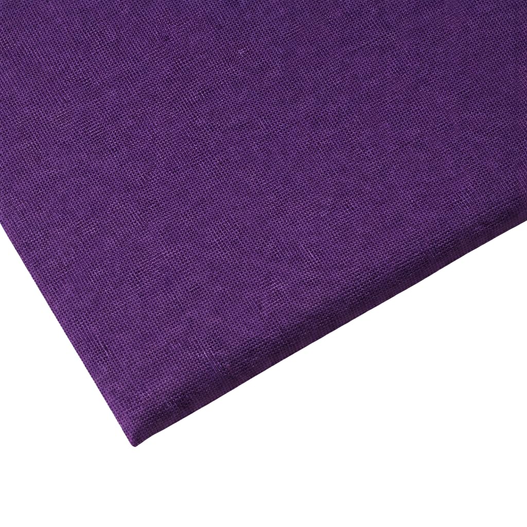 Jmw. Purple 100% Cotton Plain Fabric, 10 Metre X 150 Cm (60 Inches) - Ideal For Arts & Crafts, Dressmaking, Quilting, Sewing, Bedding, Pillowcases, Bunting By Jmw.®