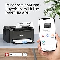 Vista 3 de PANTUM Laser Printer Black and White, Wireless Printer, Monochrome Compact Wireless Bluetooth Laser Printer P2502W Plus Work with PB-212