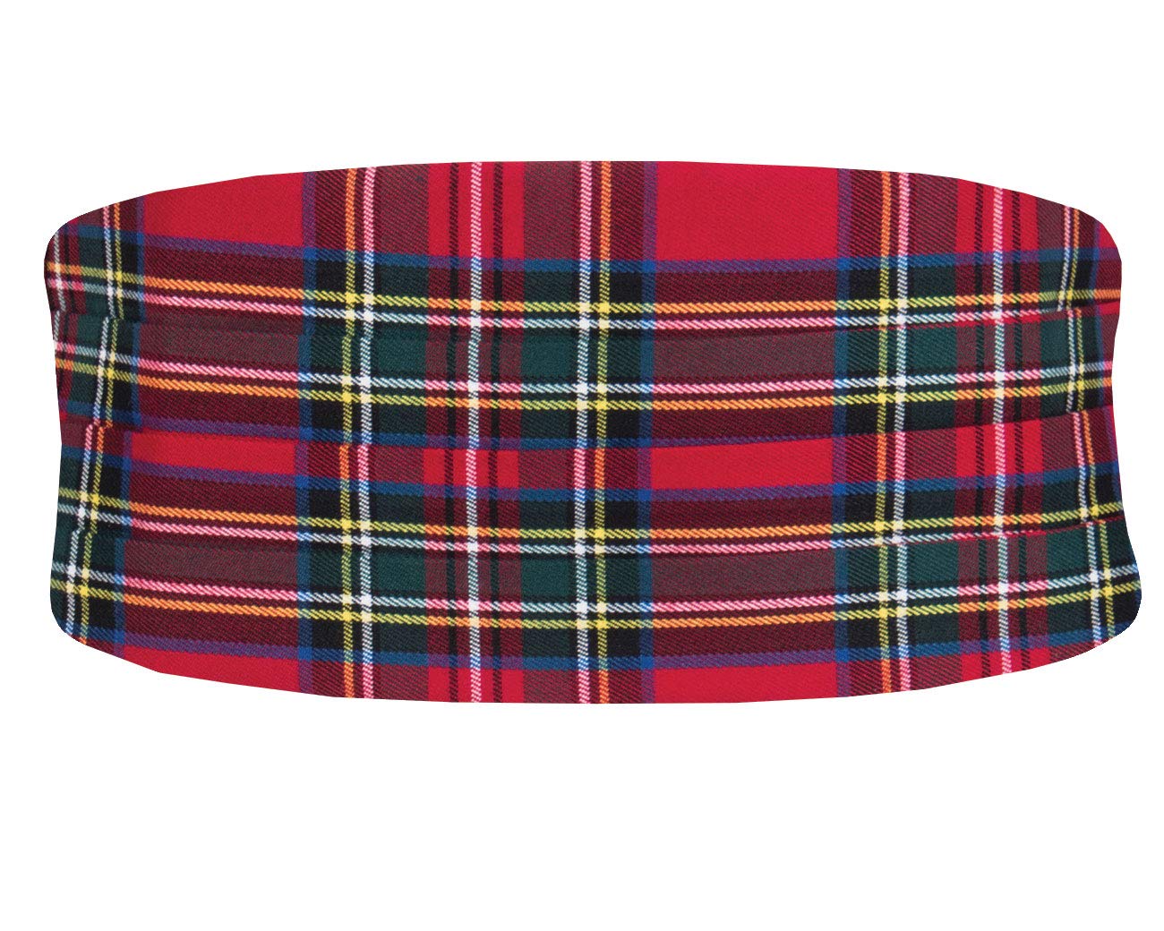 Dobell Mens Red Tartan Cummerbund