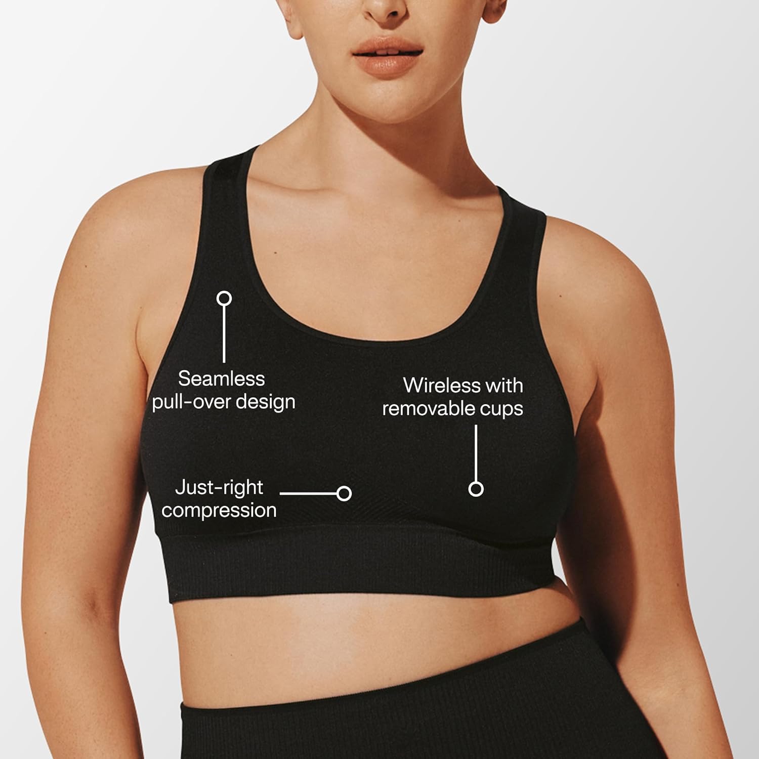 ThirdLove Seamless Racerback Flex Sports Bra,Wireless Compression Pullover for Women, Yoga Bras for Fitness, Gym, or Lounge - Image 6