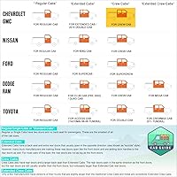 Vista 8 de Estribos de barras Nerf de 2.75 pulgadas, color negro, compatibles con Chevy Silverado/GMC Sierra Crew Cab 07-19 (par)