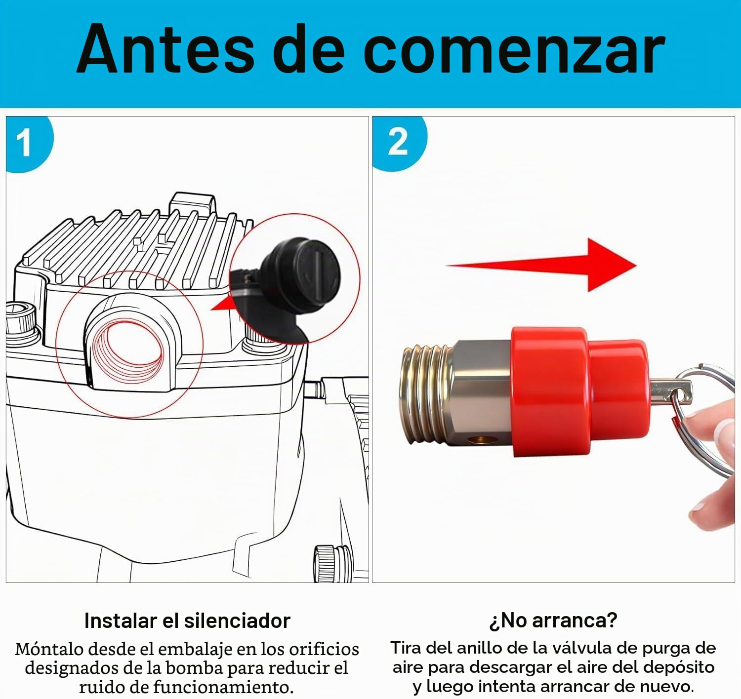 Compresor de Aire Inalámbrico Compatible con Makita 18V, Compresor Portátil 8L 8 Bar con Indicador de Batería, Motor Brushless e Inflado Rápido (Sin Batería)