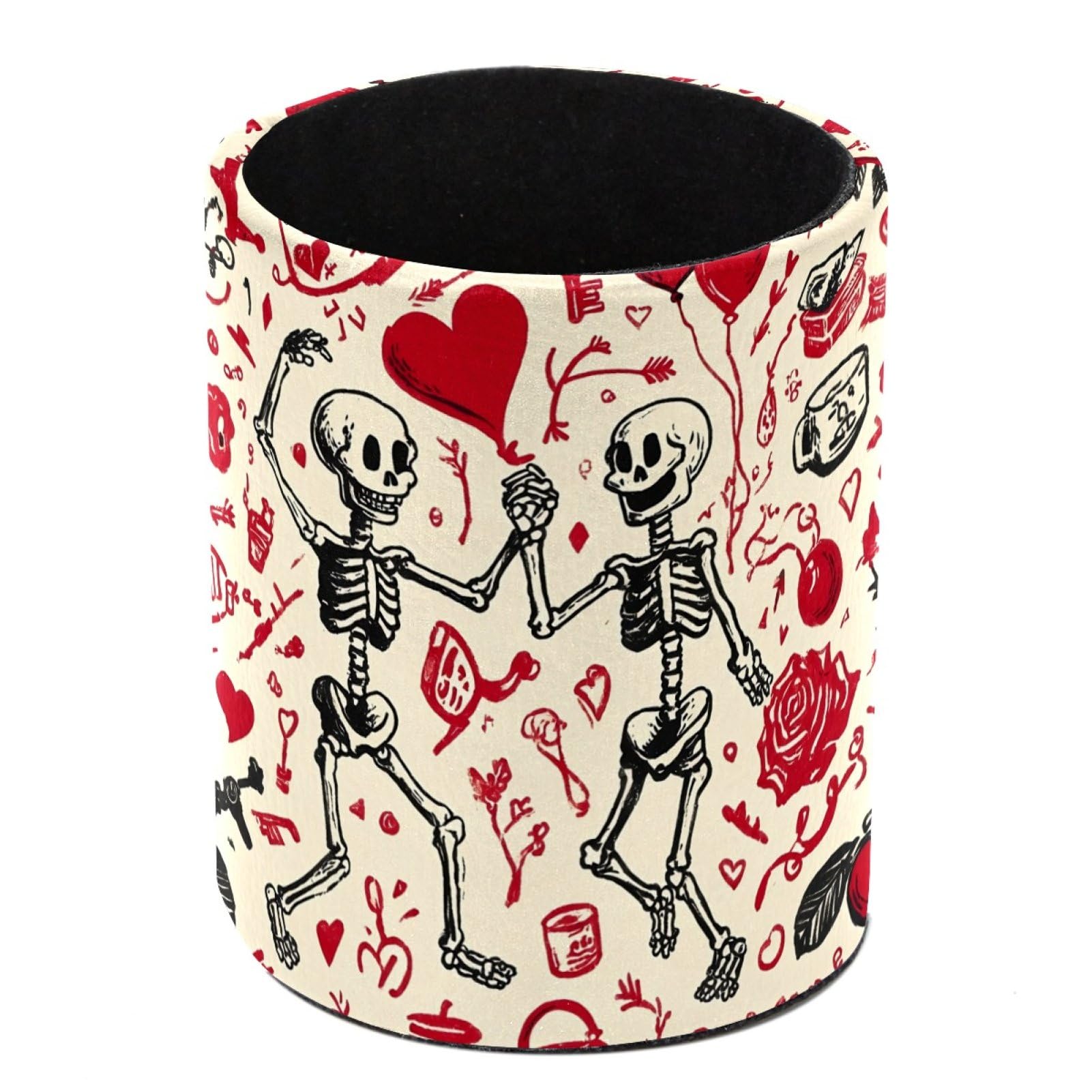 FWJZDSP Skeleton Pencil Cup Pen Organizer Makeup Brush Holder for Office Home Countertop Desk Accessory Storage