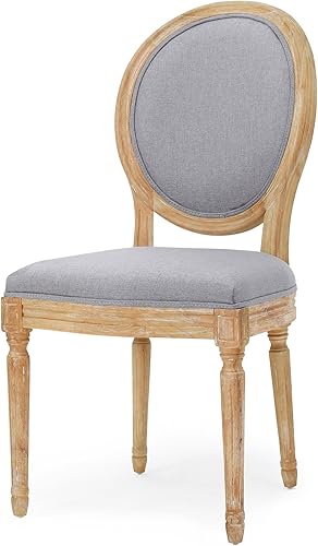 Miniatura 6 de Christopher Knight Home Camille - Sillas de comedor tradicionales de terciopelo, 2 piezas, color gris y blanco brillante Gris