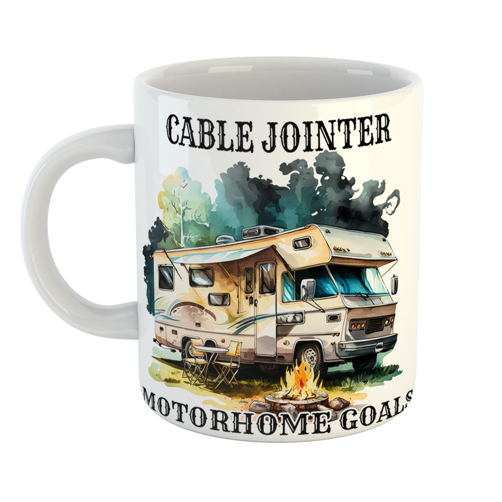 Just The Shirt Cable Jointer Personalised Motorhome Goals Mug 11 oz Ceramic Mug Camping Christmas Secret Santa
