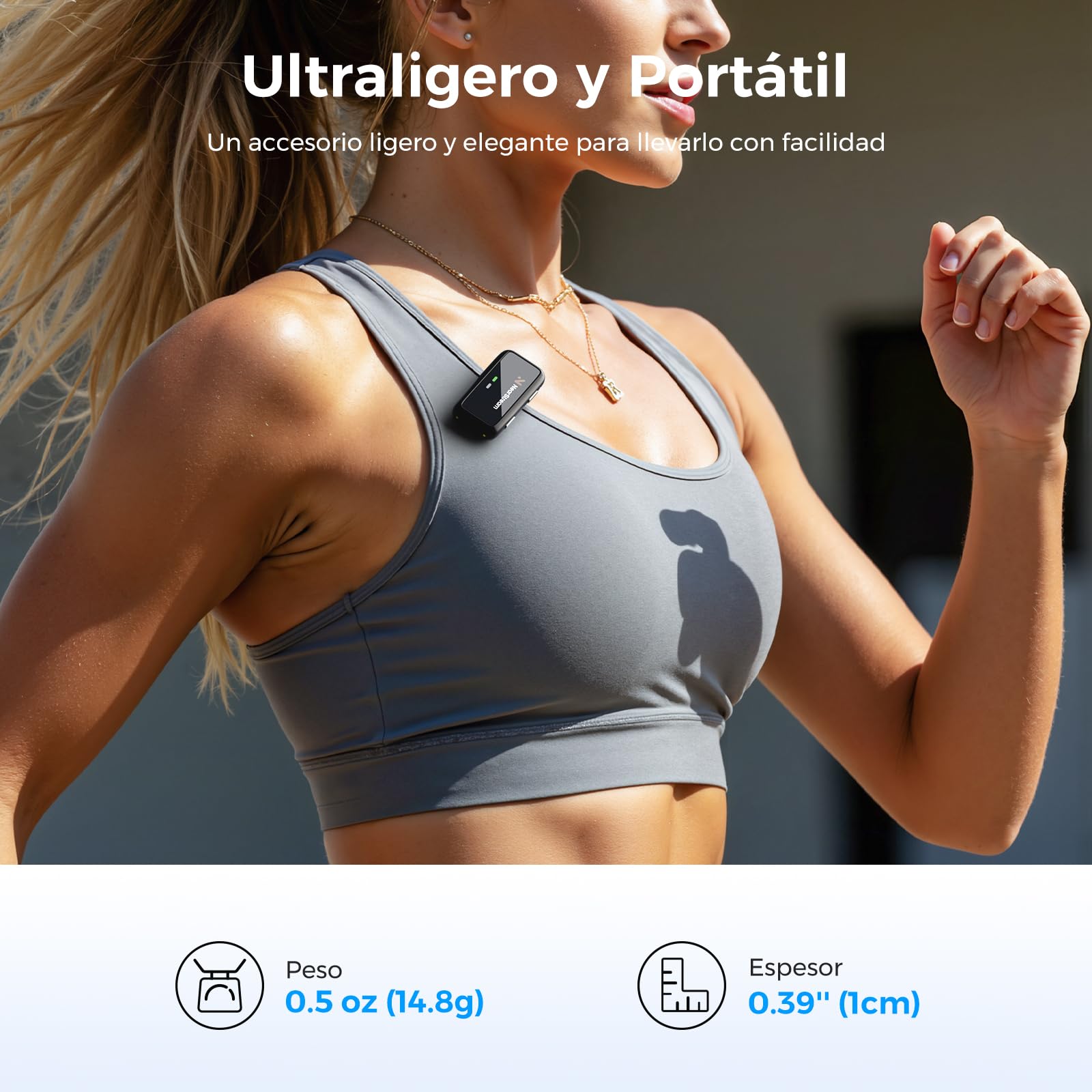 NearStream Attrezzatura Professional per interviste: telecamera VM33 2K per lo streaming e kit microfono lavalier wireless AWM20T per interviste, podcast e dirette streaming