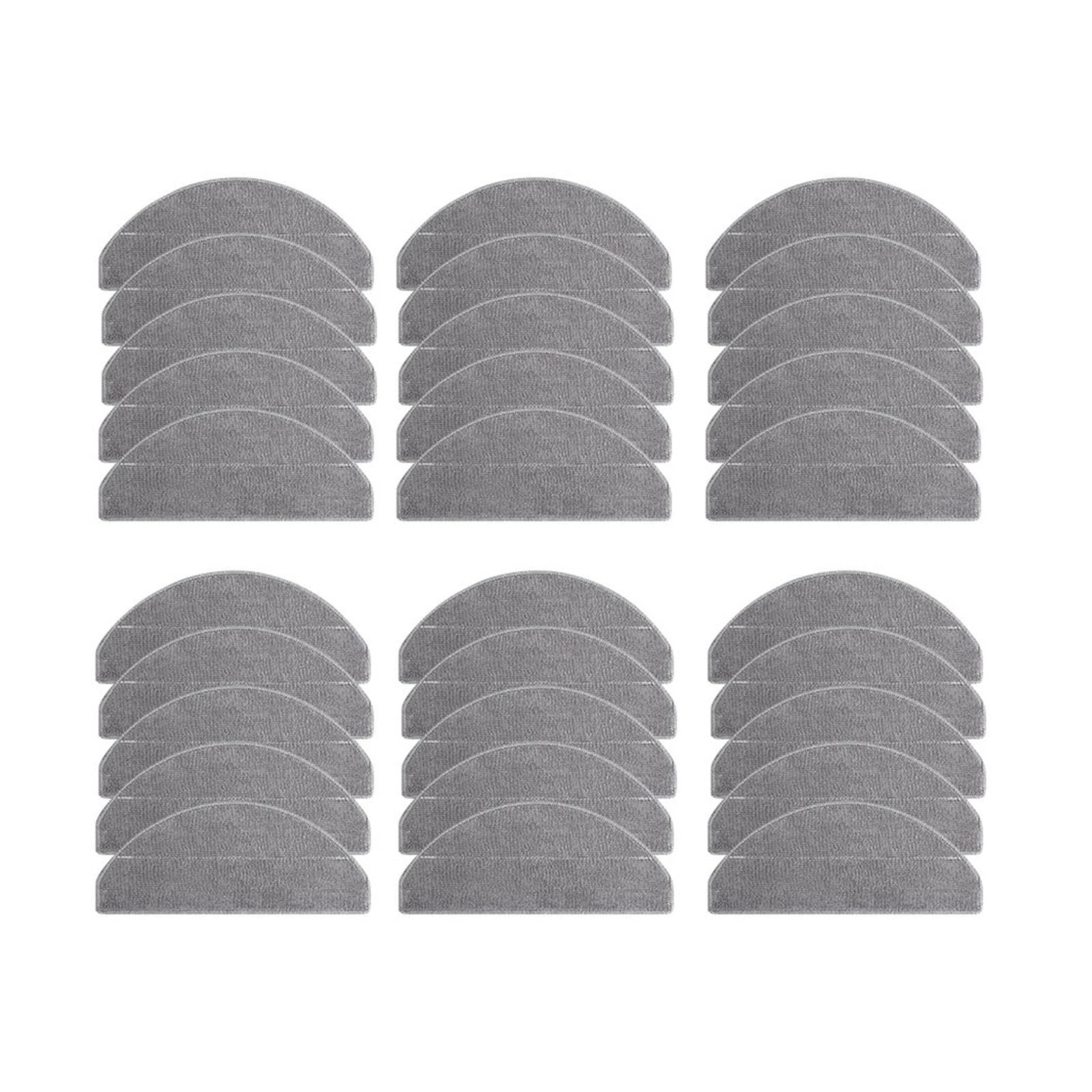 VIXWDRUTY Mop Cloths，Compatible For Xiaomi，3C Plus 3C S20 E10 B112 D106 E10C E12 C103 Robot Vacuum Cleaner Replacement Durable Rags Parts(30pcs)