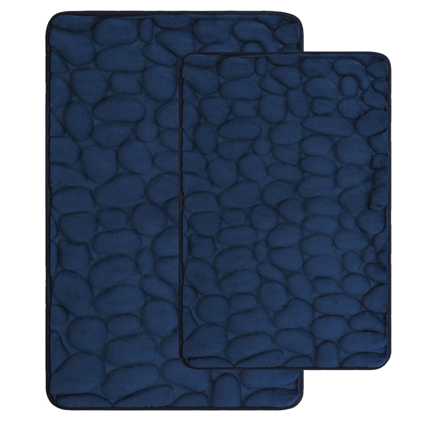 jianyana Zestaw mat łazienkowych, 2-częściowy, ulepszone, antypoślizgowe maty łazienkowe, 40 x 60 cm i 50 x 80 cm z pianką z pamięcią kształtu, można prać w pralce, chłonne, super miękkie, dywanik podłogowy, dywanik prysznicowy