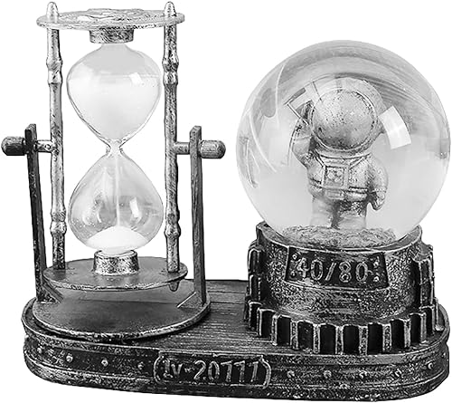 Globo de nieve de cristal LED para decoración del hogar para sala de estar, dormitorio, estante de libros, gabinete de TV, decoración de escritorio,