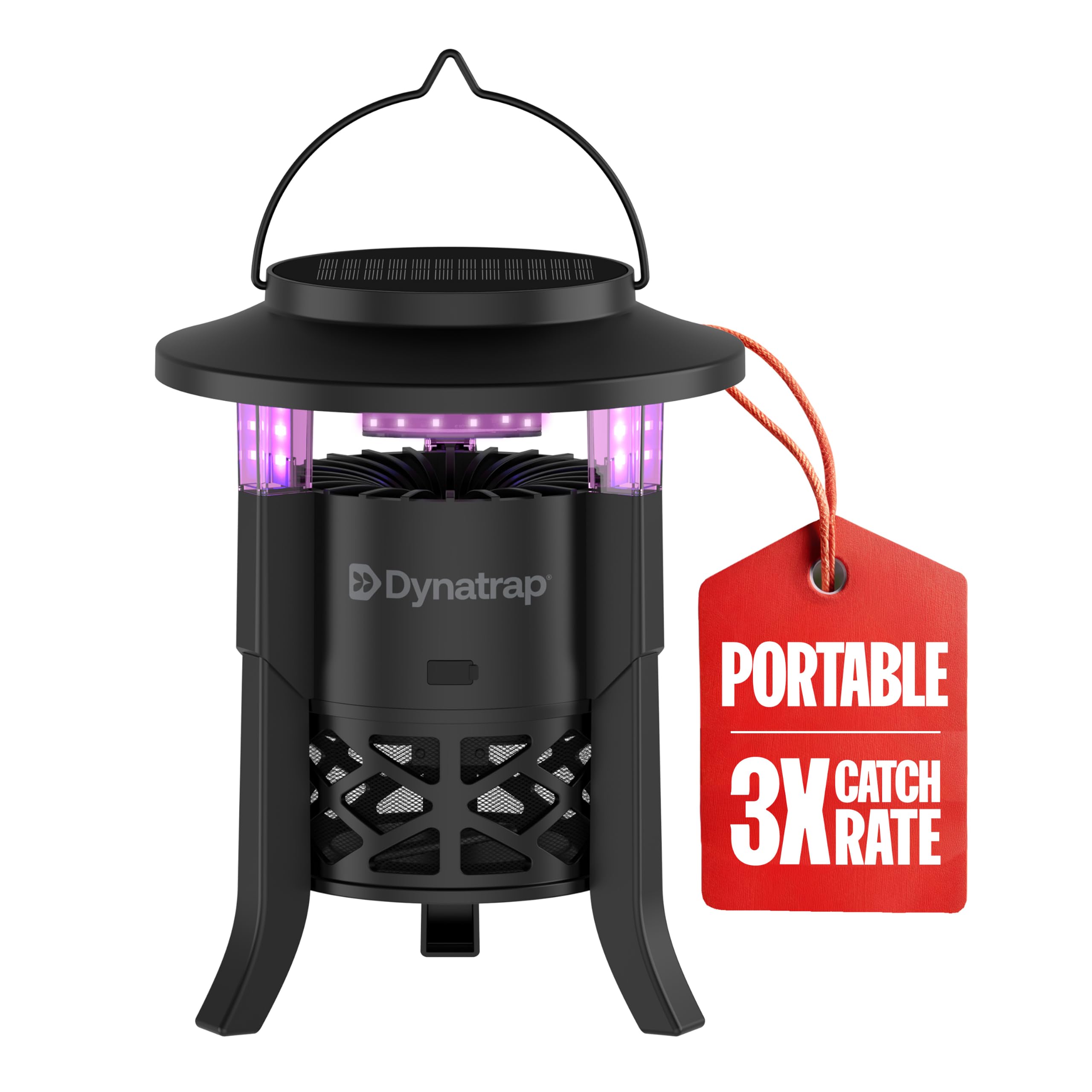 Piège à Insectes d'extérieur à énergie Solaire LED de 0,6 Acre, piège Les moustiques, Mouches, Mites, guêpes, moucherons et Autres Insectes Volants, Alternative au piège à Insectes Solaire, sans