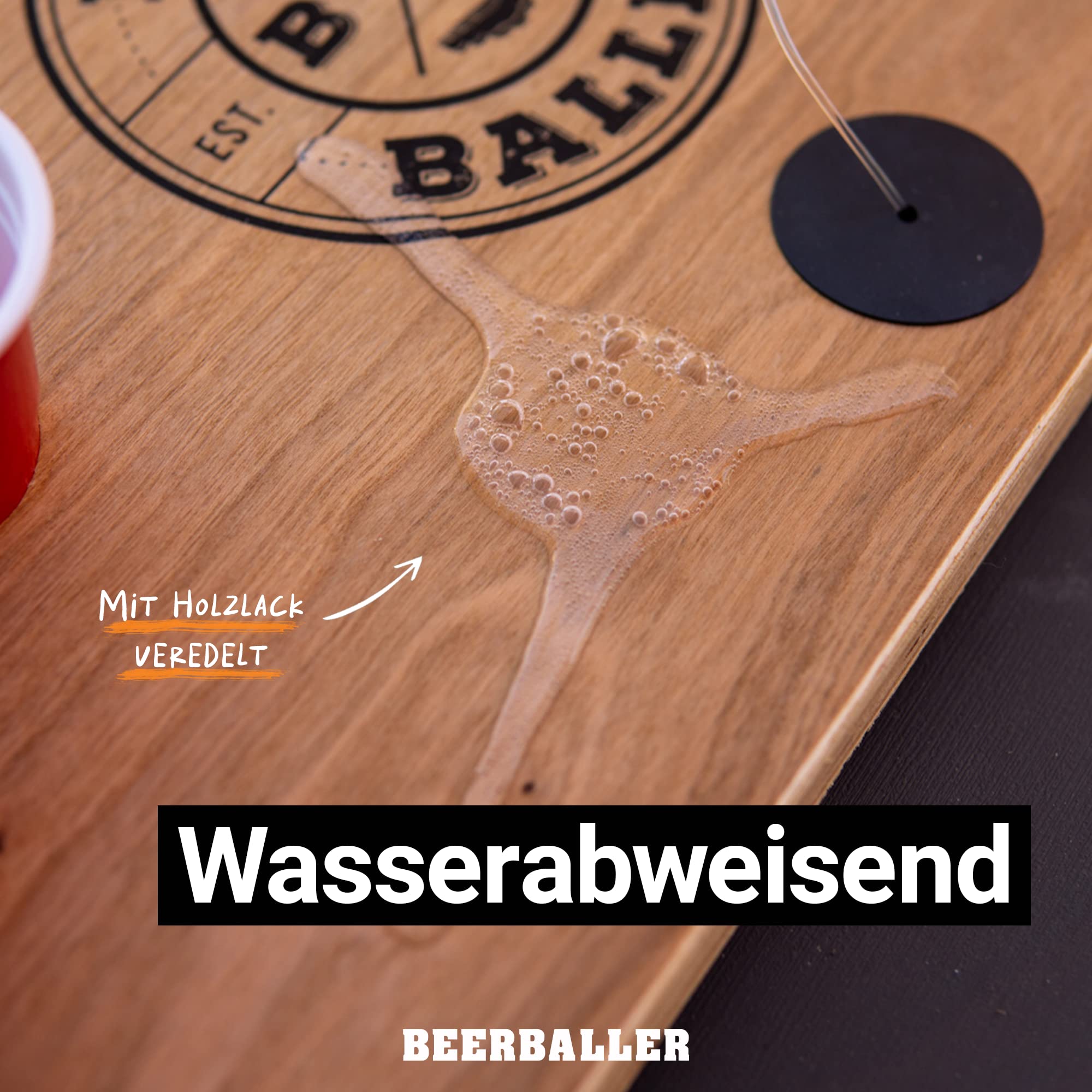 BeerBaller® Shot Pong - Bierpong als Shot Version | TRINKSPIEL NEUHEIT 2022 | Inkl Ersatzteile | 24 Shot Beer Pong Becher | Party Gadgets | Trinkspiele für Erwachsene | Saufspiele Partyspiele ab 18