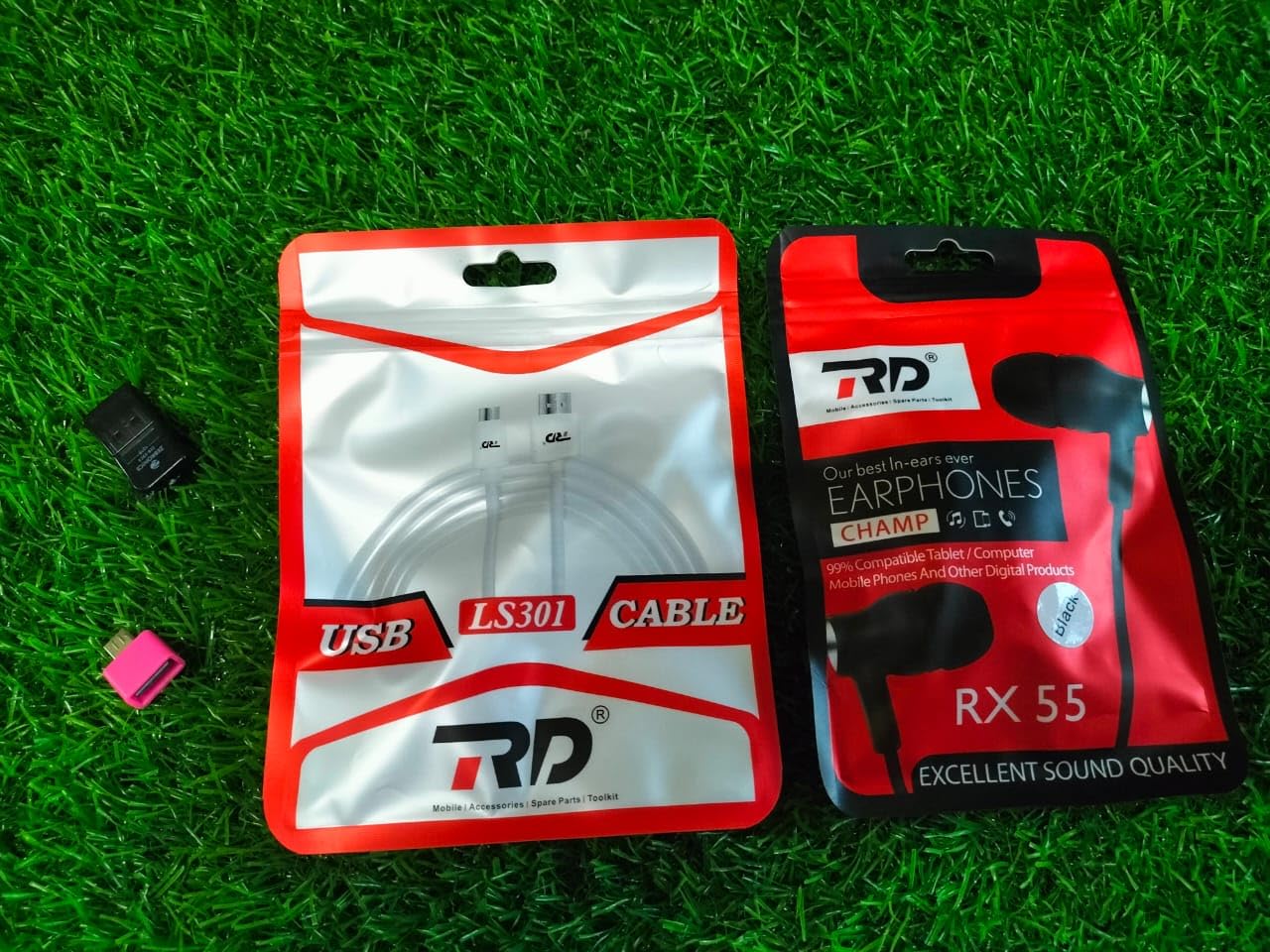 Zone Marketing Combo Offer Headphone + USB Data Cable + SD Card Reader + OTG (Pack of 4)-image-25