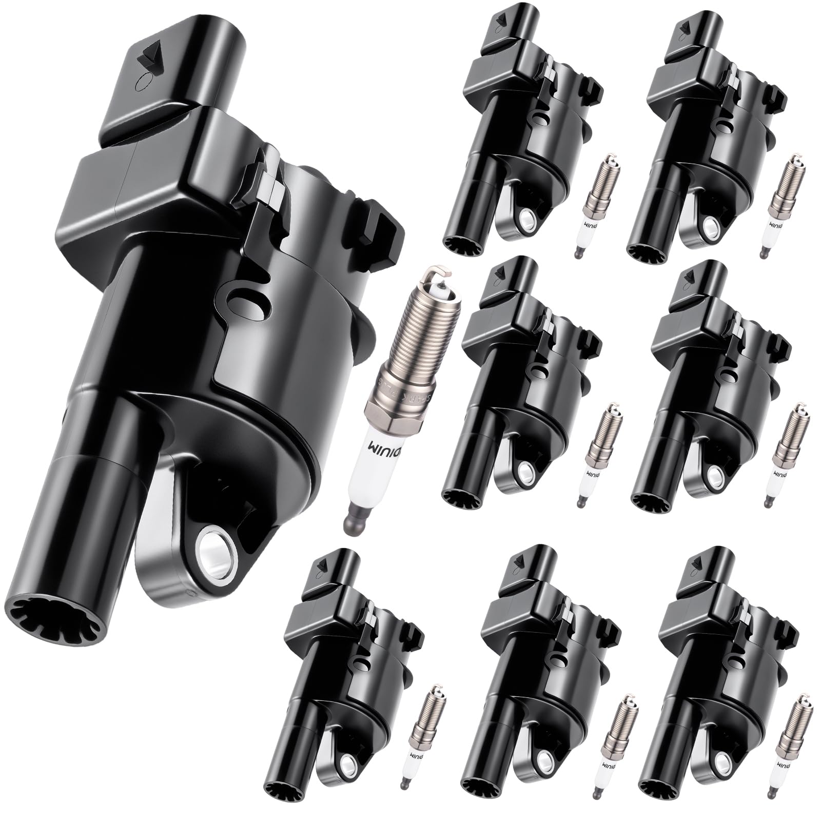 8 Ignition Coils &amp; 8 Spark Plugs UF742 ILTR5B11 for Chevy for GMC