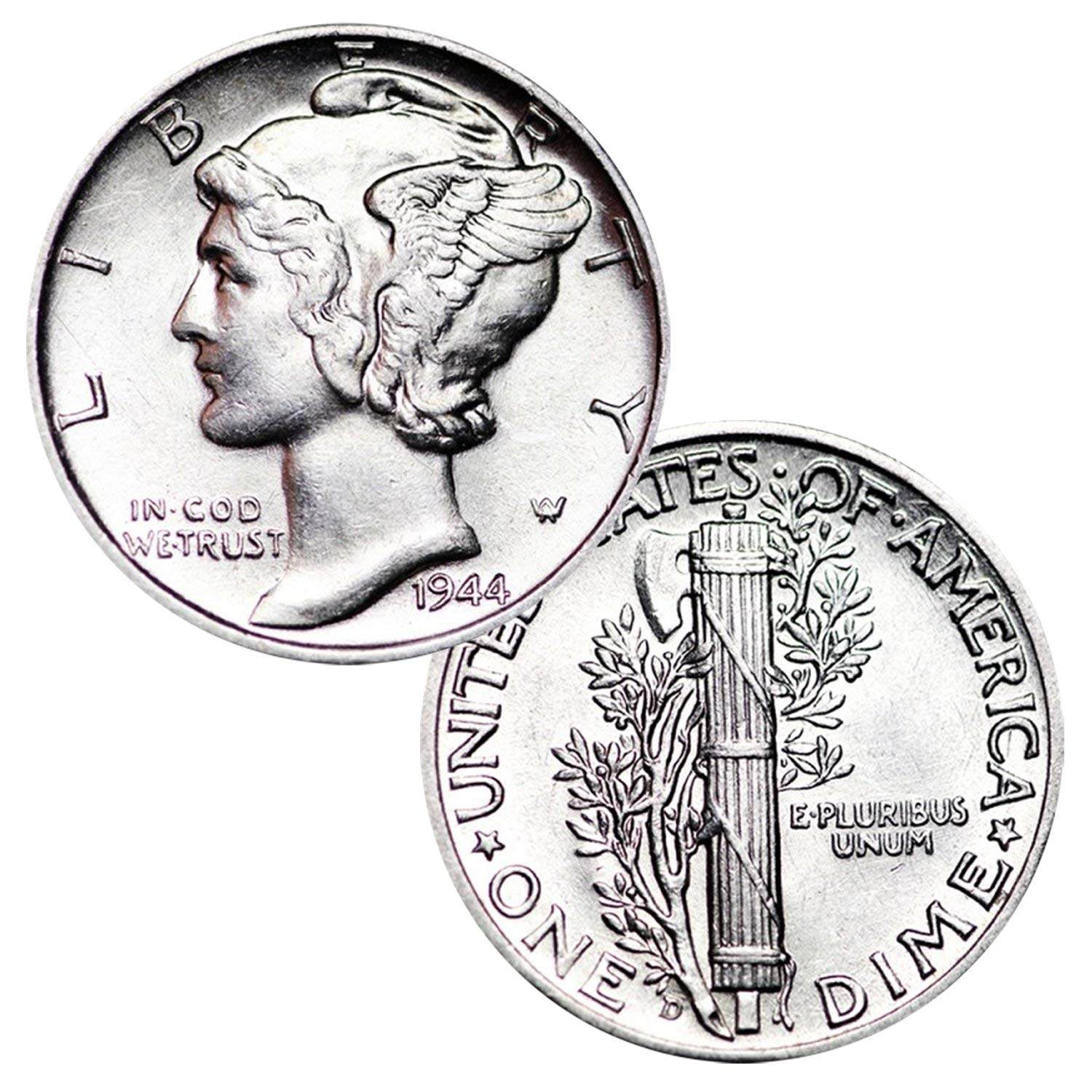 USA 1916-1945 90% Silver Mercury Dimes Coin - Brilliant Uncirculated Mixed Dates