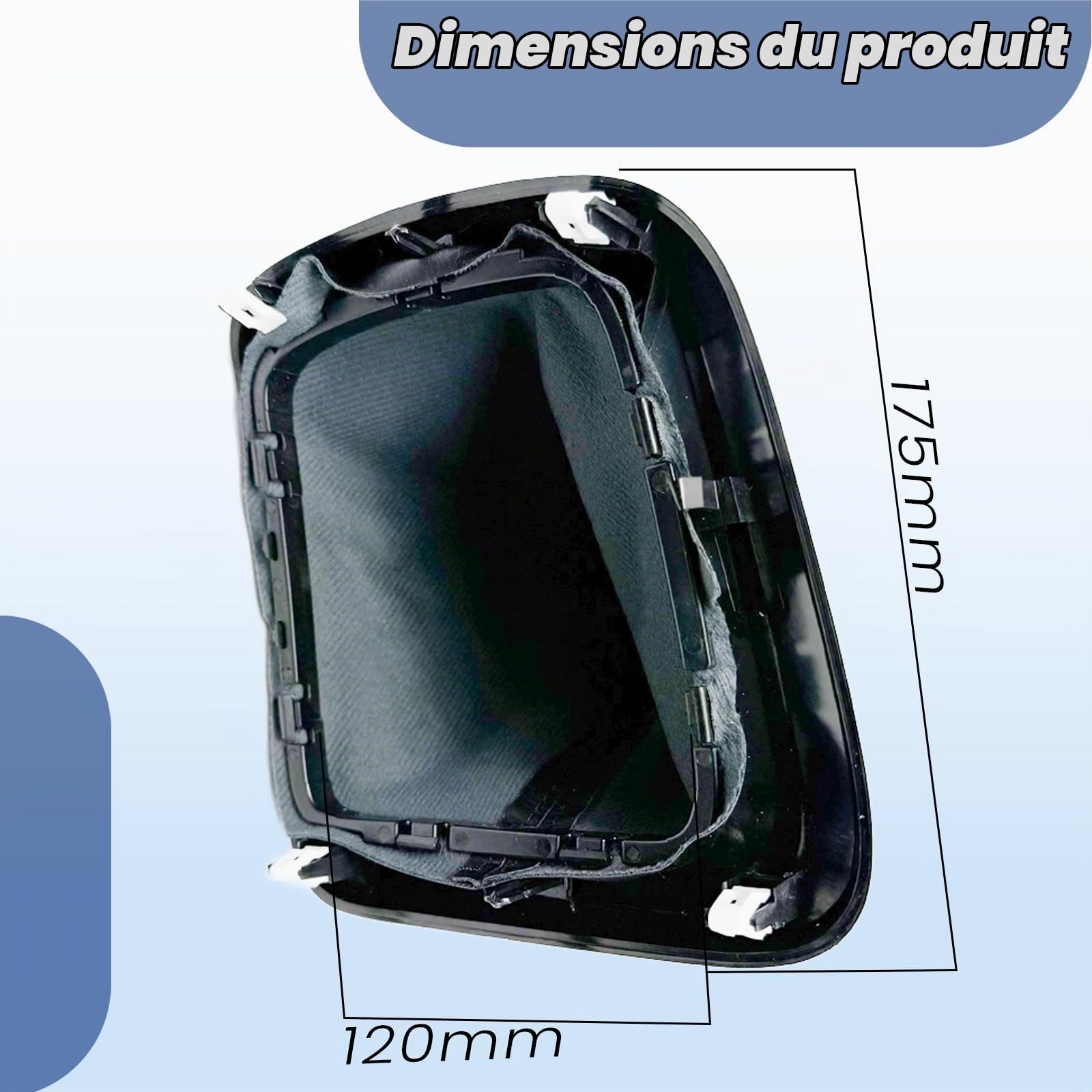 Kit de Soufflet Levier Vitesse 735641775 avec Cadre Noir et Bague Maintien Fiat Tipo II 356 357 358 735786601