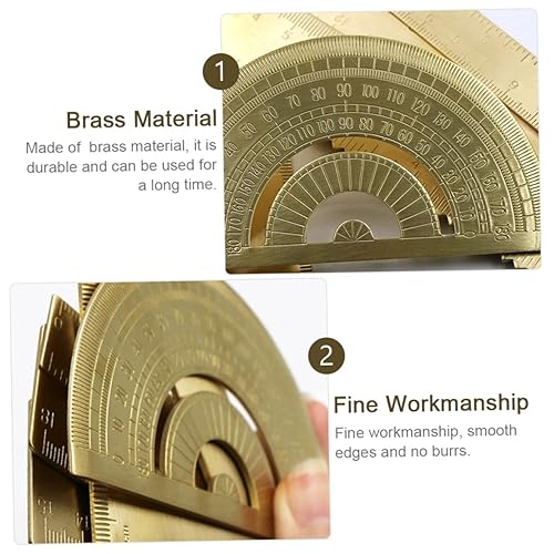 Miniatura 6 de 1 Unidades Regla Kits de Niños Multiherramientas Herramientas de Dibujo Herramienta Multipropósito Metal Triángulo Matemáticas Herramienta de