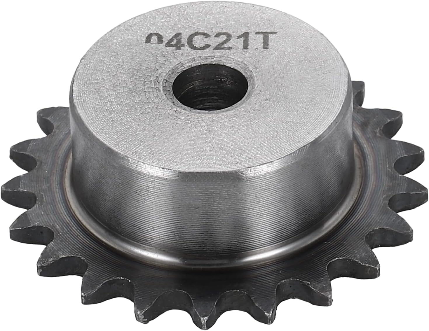 sourcing map #25 Chain Roller Sprocket 8mm Bore 30mm OD, 21 Tooth C45 Carbon Steel ANSI Chain NO.25 Roller Sprocket for ISO 04C Chain