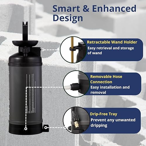 Miniatura 4 de Sprayers Plus Pulverizador de compresión Concrete Pro, pulverizador de bomba de construcción, presión ajustable, durabilidad de grado industrial,