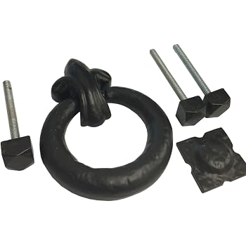 Signs And Numbers Ring Door Knocker Black Iron Amazon Co Uk Kitchen Home