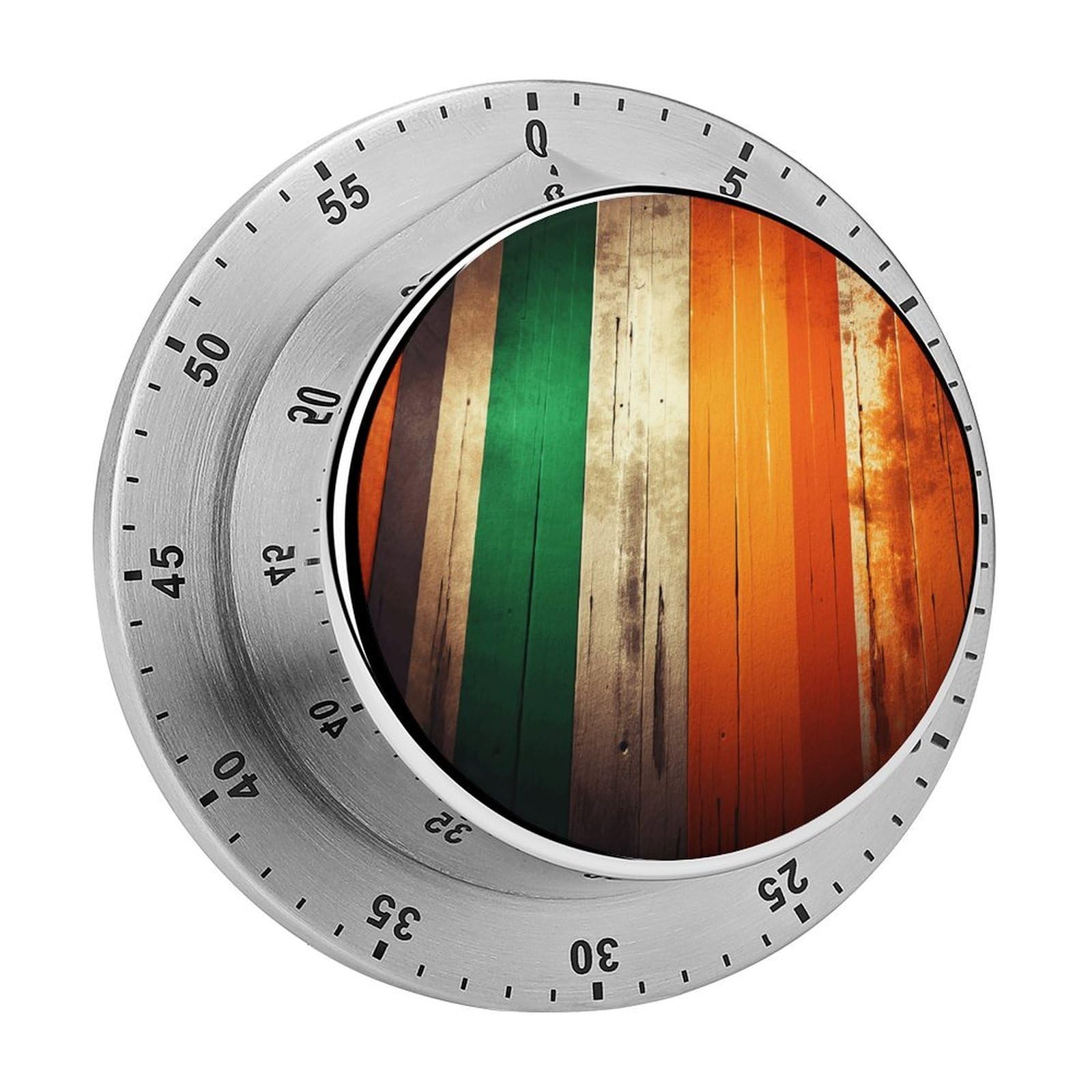 Adfgyerh Style Stripes Timer For Cooking, Kitchen Timer Magnetic No Batteries Required, Mechanical Timer With Loud Alarm, For Fitness Baking Exercise Oven