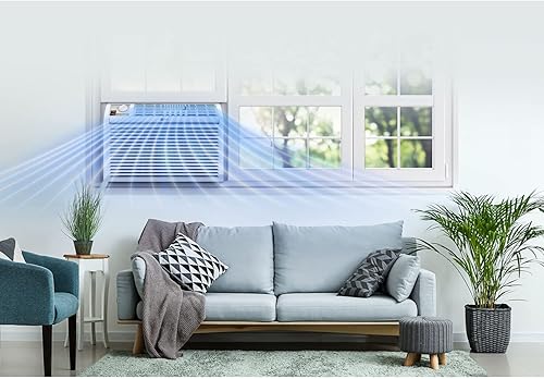 Vista 113 de LG Aire acondicionado de ventana de 10000 BTU [2023] Control remoto con aplicación WiFi, filtro ultra silencioso, lavable, enfría 450 pies cuadrados