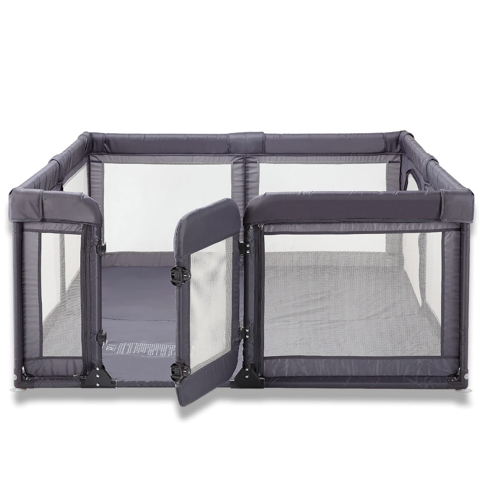 Baby Playpen 79x59in Play Pens for Babies and Toddlers, Baby Gate Playpen Large Play Yard with Door,