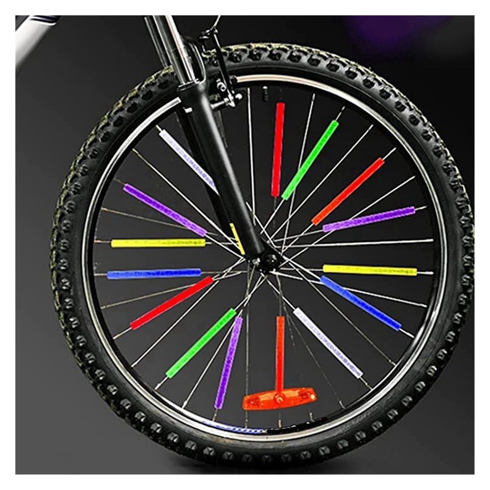 Vélo frein à disque clamp 168 pièces réflecteurs de rayons rayons de vélo réflecteurs bandes d'avertissement rayons de vélo rayons de vélo réfléchissants Adaptateur de serrage de frein à disque de vél