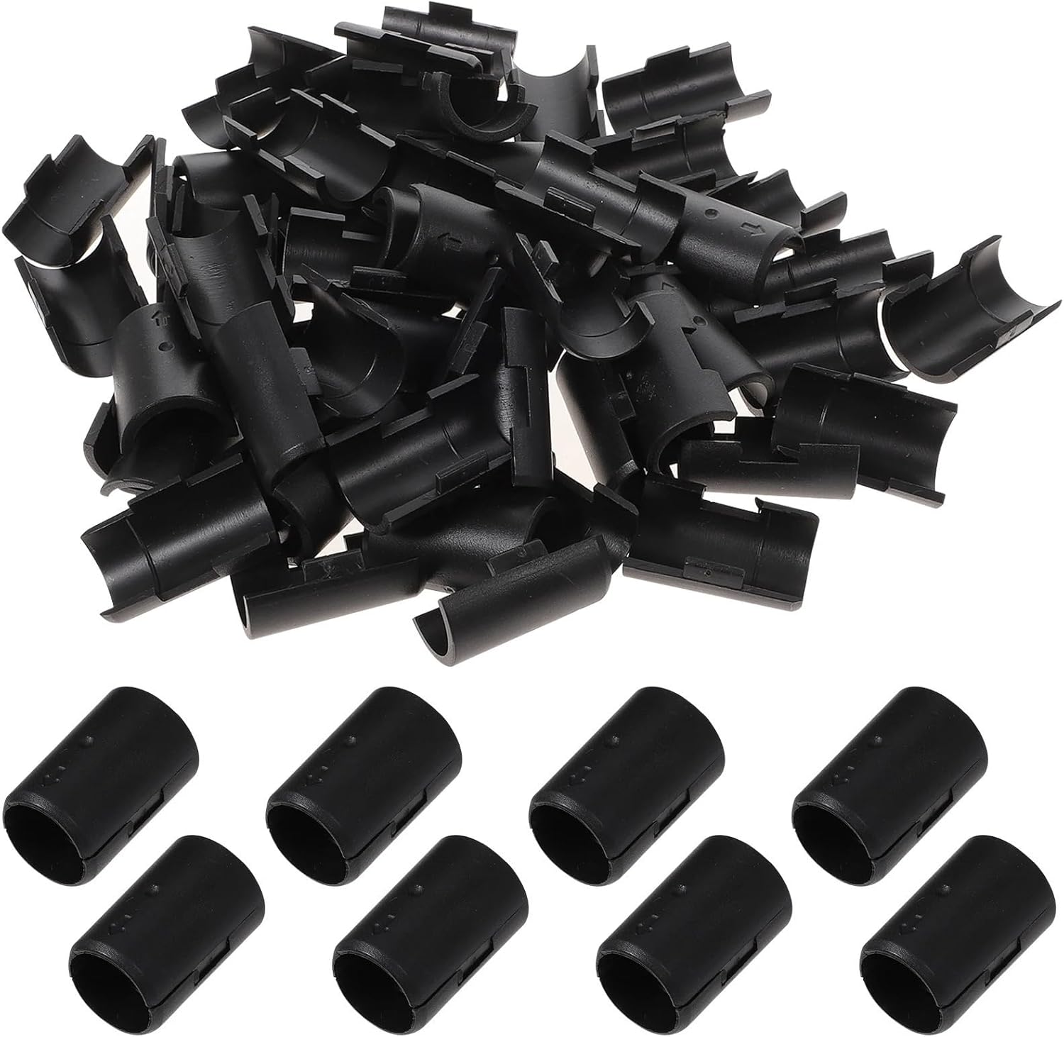 160Pairs Clips for Wire Shelving Wire Shelving Lock Clips Plastic Shelving Sleeves Shelving Sleeves Replacement Shelf Lock Clips
