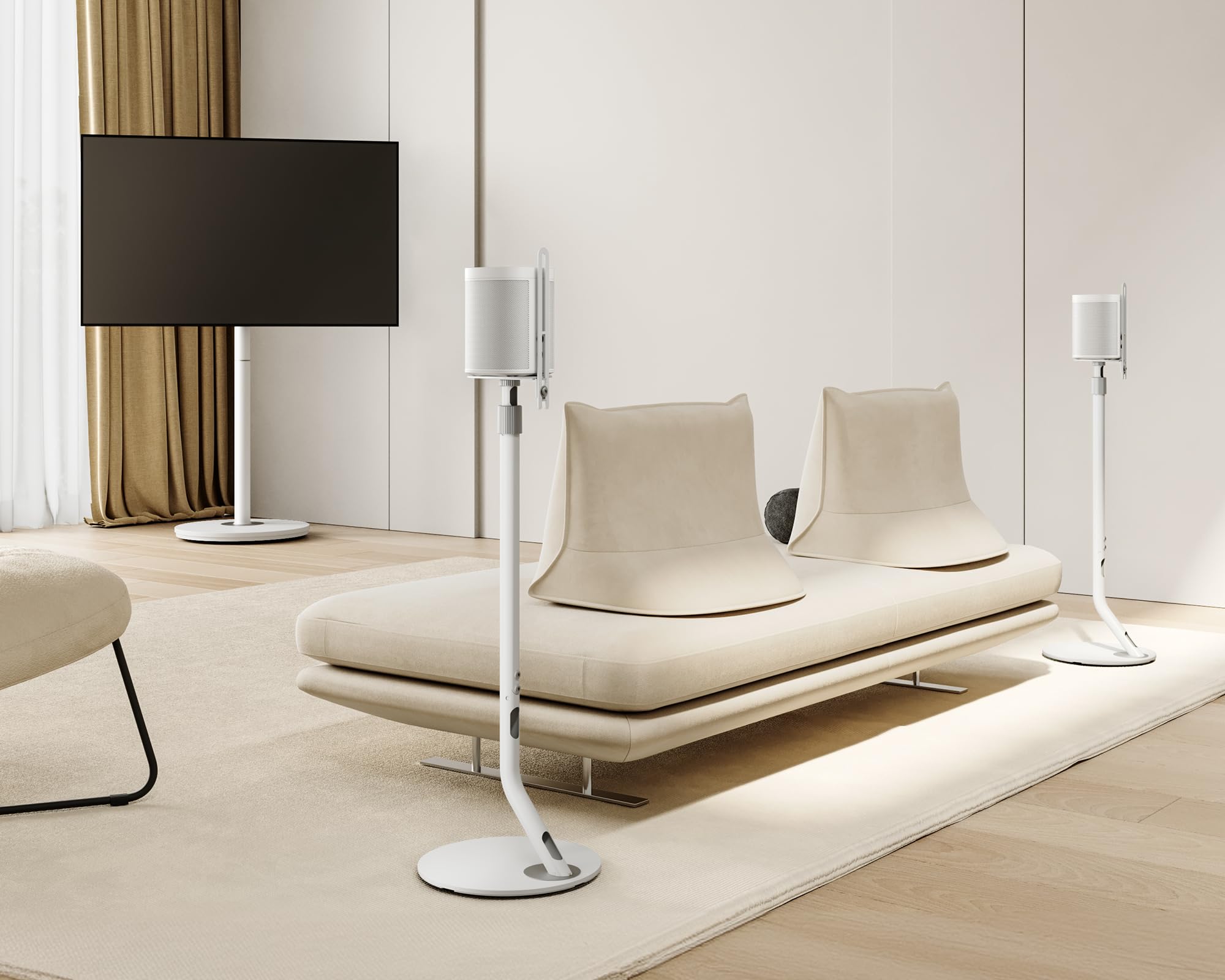 FITUEYES Supporto Casse Audio Regolazione in Altezza Serie Master
