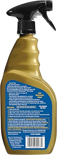 Miniatura 2 de Rain-X PRO 620179 - Limpiador de vidrio Cerami-X de 16 onzas 630178  repelente al agua 16 onzas PRO 620183 de grafeno en aerosol de 16 onzas