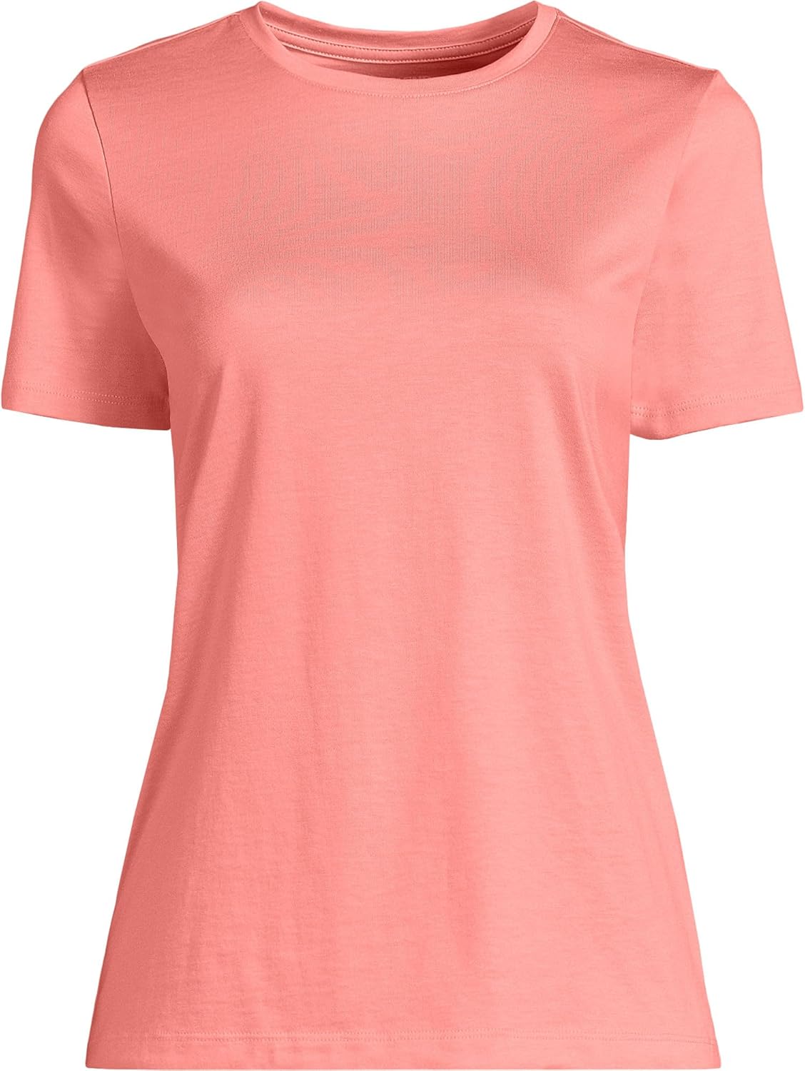 Lands' End Women's Relaxed American-Grown Supima Cotton Crew Neck T-Shirt - Image 3