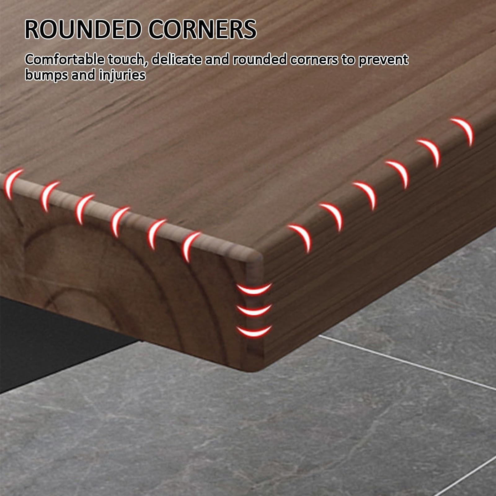 Mesa de conferencias de oficina grande, extra gruesa, marco de metal resistente, ideal para reuniones y entrenamiento, asientos de 4 a 8 personas, diseño moderno para espacios profesionales