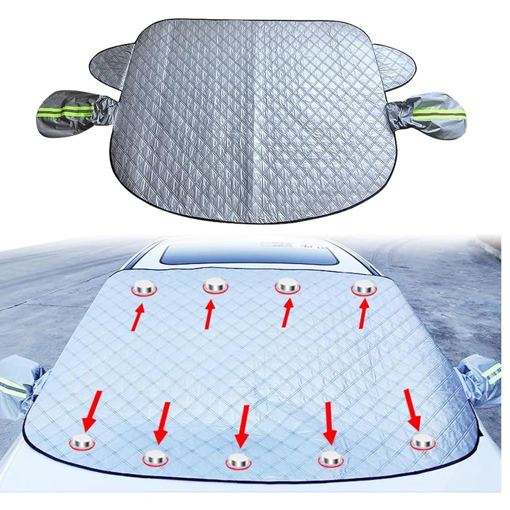 Car Windscreen Cover, for Kia Carens 1999-2016 Front Window Windshield Frost Snow Covers Magnetic Car Screen Cover Sun Shade