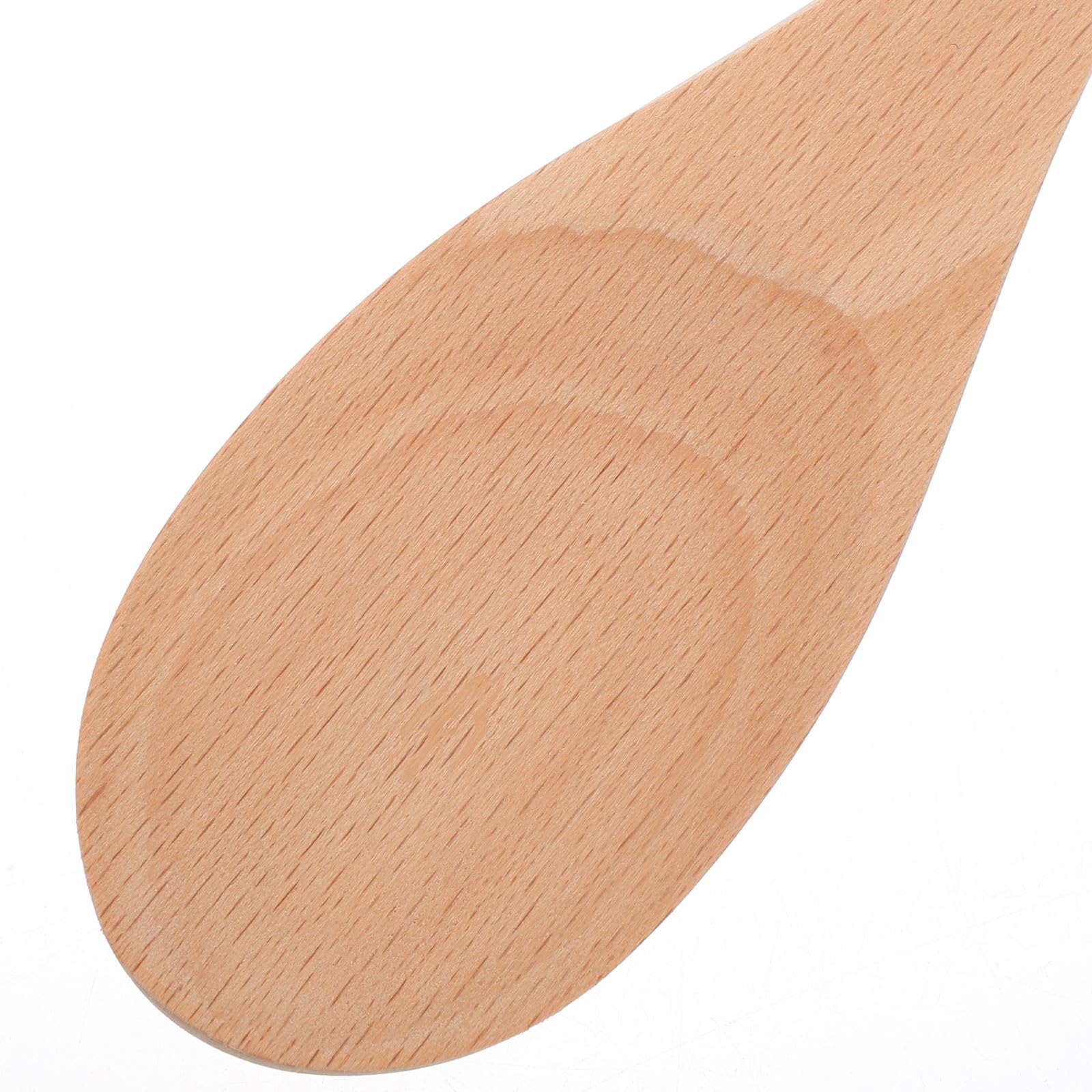 Juego de 24 Cucharas de Madera Mango Largo para Mezclar y Cocinar | Pintar, Diseño Blanco para DIY y Decoración, Utensilio Versátil, Tono Beige Natural