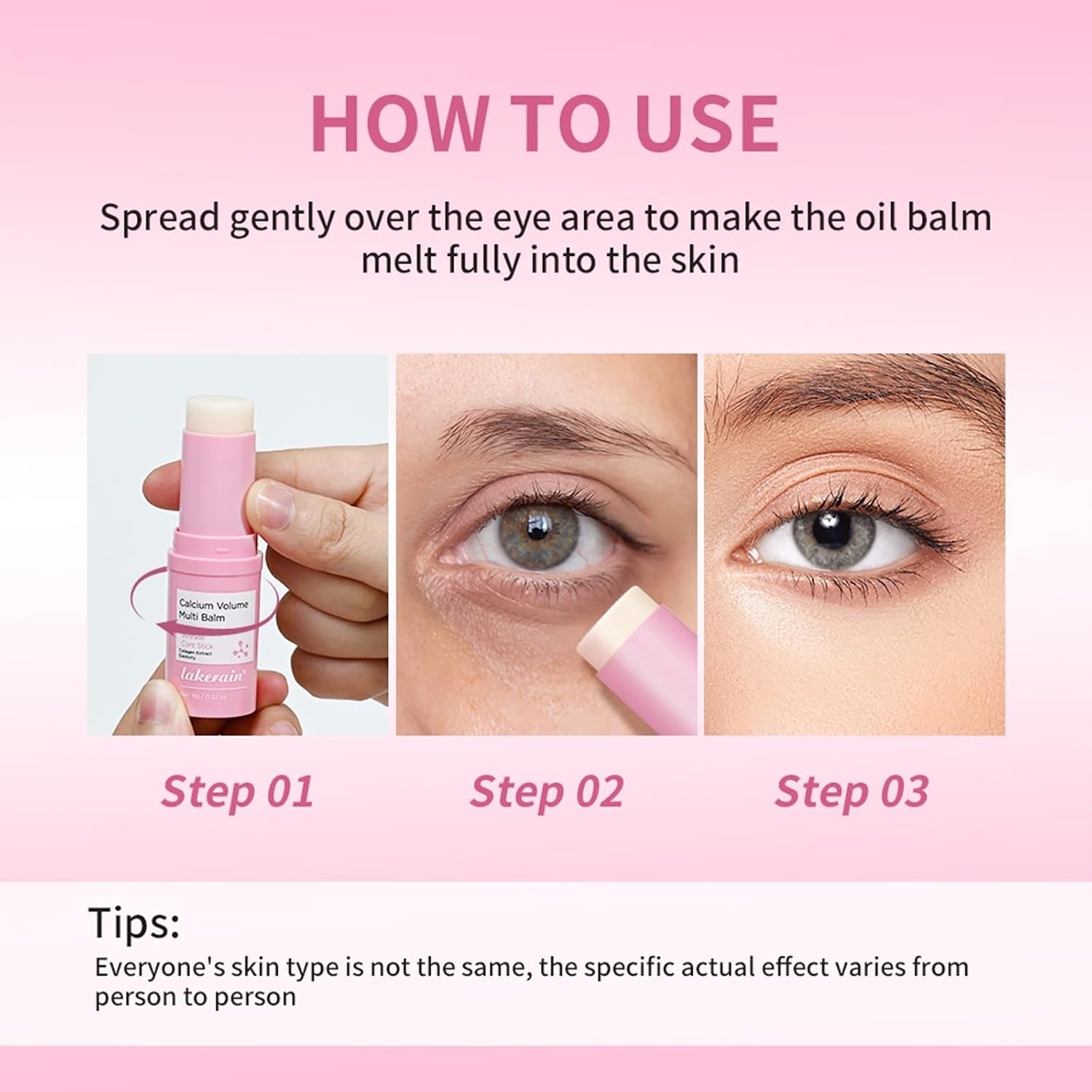 2Pcs Calcium Volume Multi Balm, Korean Collagen Moisturing Stick, Calcium Multi Balm Anti-aging, Sagging, Wrinkles, Suitable for Eyes, Face, Neck
