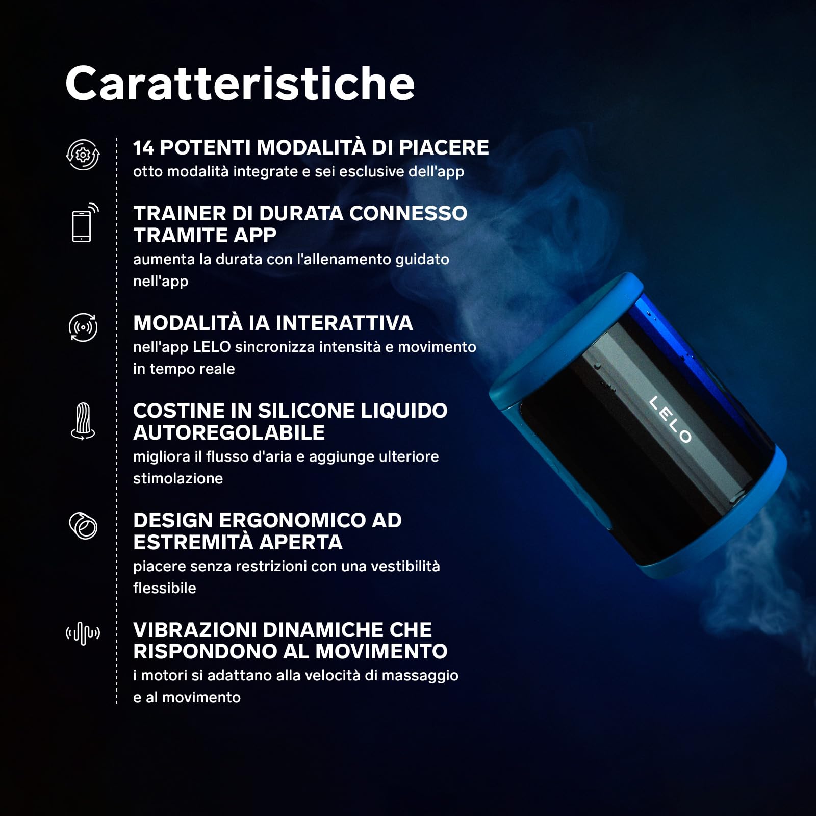 LELO F2S Trainer e Stimolatore di Durata Maschile, Masturbatore per Uomo con App Bluetooth, 14 Modalità di Piacere e Modalità Interattiva IA, Toys Sessuali per Uomini (Red)