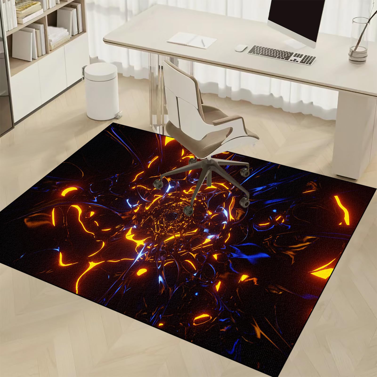 80 x 150 cm, mata na krzesło dla graczy, antypoślizgowa mata na biurko na wykładzinę i podłogę z twardego drewna, mata ochronna na krzesło biurowe, do domu, biura, mata do przewijania, wytrzymała, do