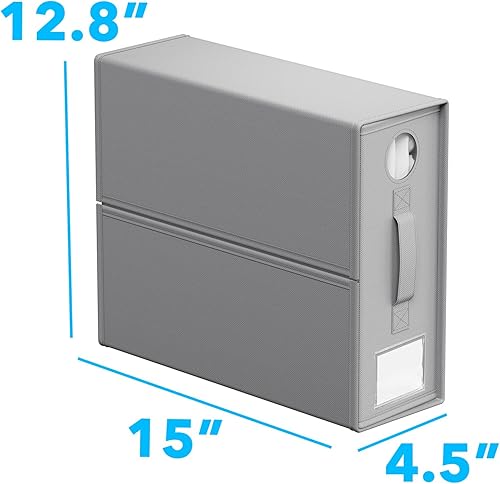 Miniatura 7 de Paquete de 4 organizadores de sábanas y almacenamiento, organizador de carpetas de sábanas para armario de lino, juego de sábanas plegables XL